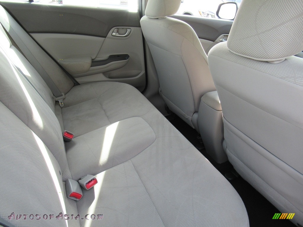 2012 Civic LX Sedan - Polished Metal Metallic / Gray photo #14