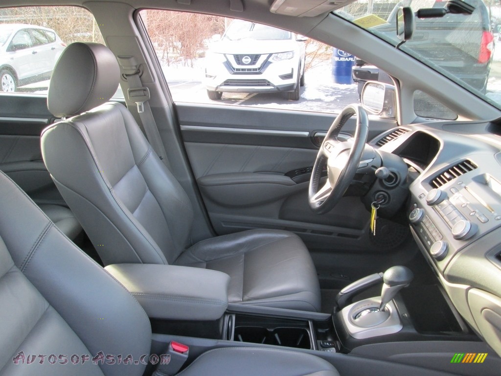 2009 Civic EX-L Sedan - Polished Metal Metallic / Gray photo #17