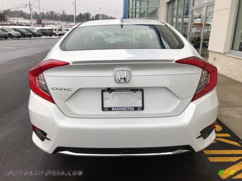 2019 Civic EX-L Sedan - Platinum White Pearl / Black photo #8