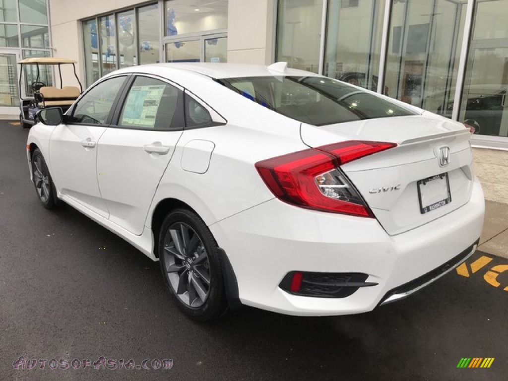 2019 Civic EX-L Sedan - Platinum White Pearl / Black photo #9