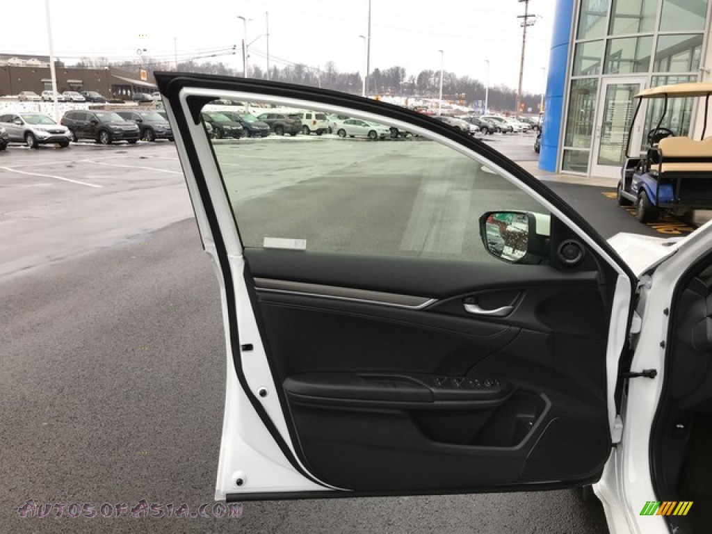 2019 Civic EX-L Sedan - Platinum White Pearl / Black photo #13