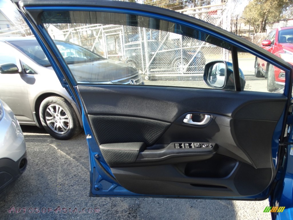 2012 Civic Si Sedan - Dyno Blue Pearl / Black photo #20