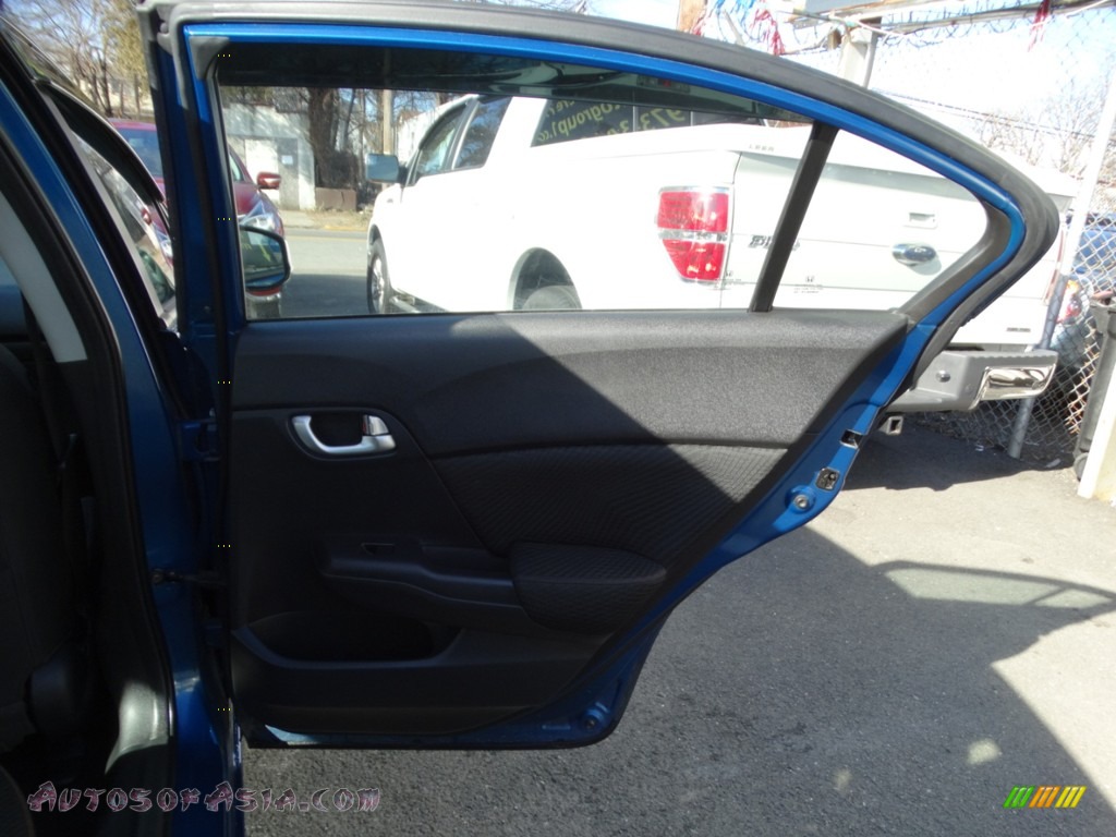 2012 Civic Si Sedan - Dyno Blue Pearl / Black photo #26