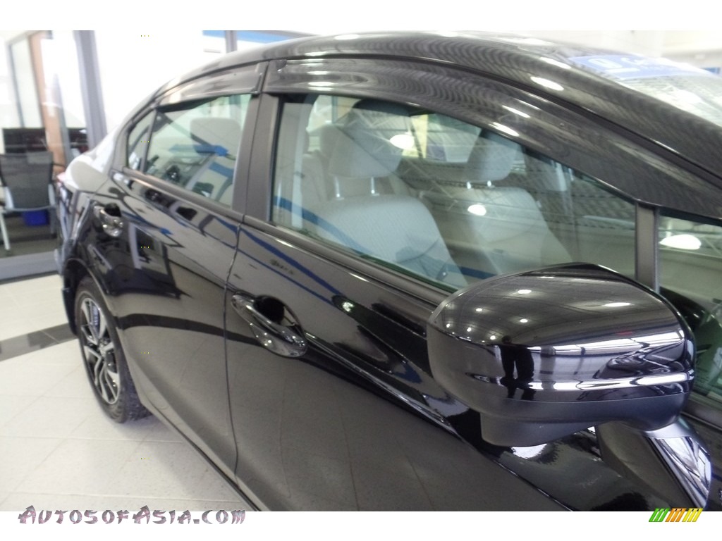 2015 Civic EX Sedan - Crystal Black Pearl / Black photo #11