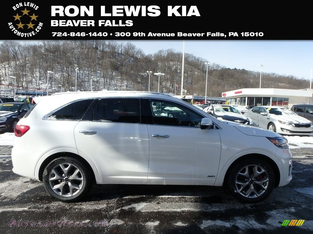 Snow White Pearl / Satin Black Kia Sorento SX AWD