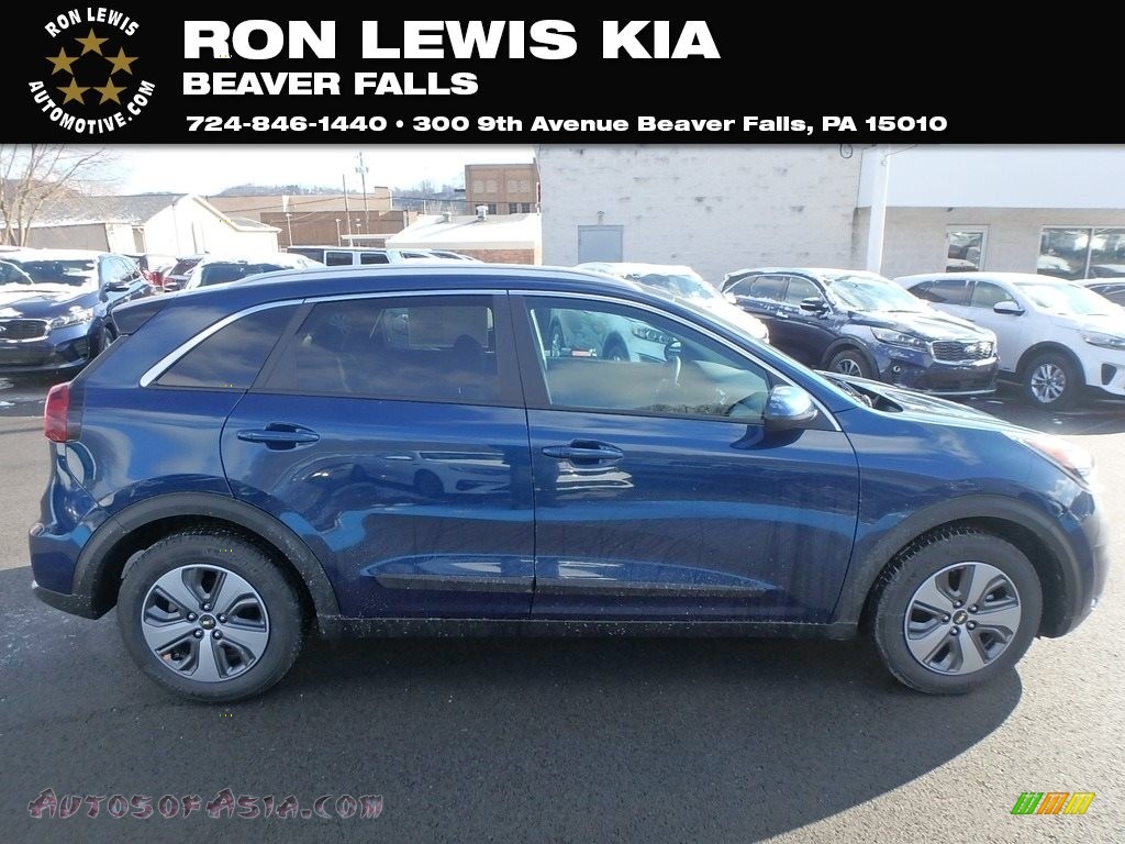 2019 Niro LX Hybrid - Deep Cerulean Blue / Black photo #1