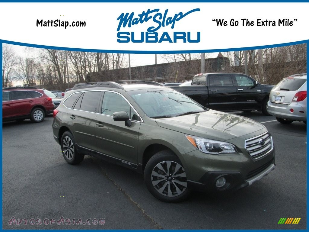 2017 Outback 2.5i Limited - Wilderness Green Metallic / Warm Ivory photo #1