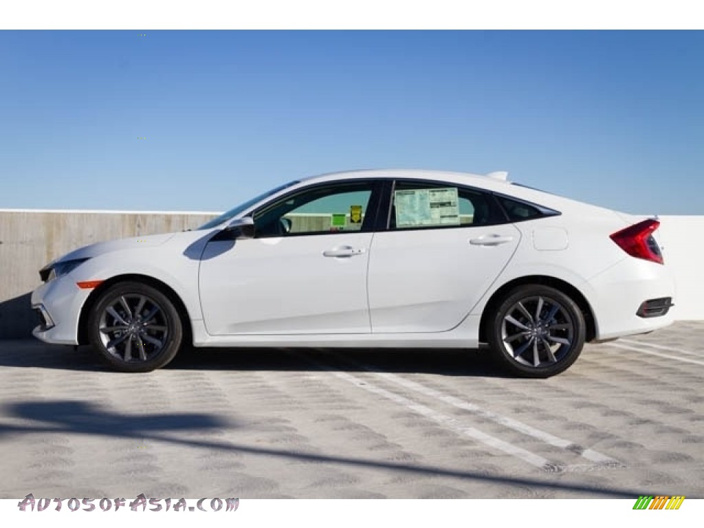 2019 Civic EX-L Sedan - Platinum White Pearl / Black photo #4