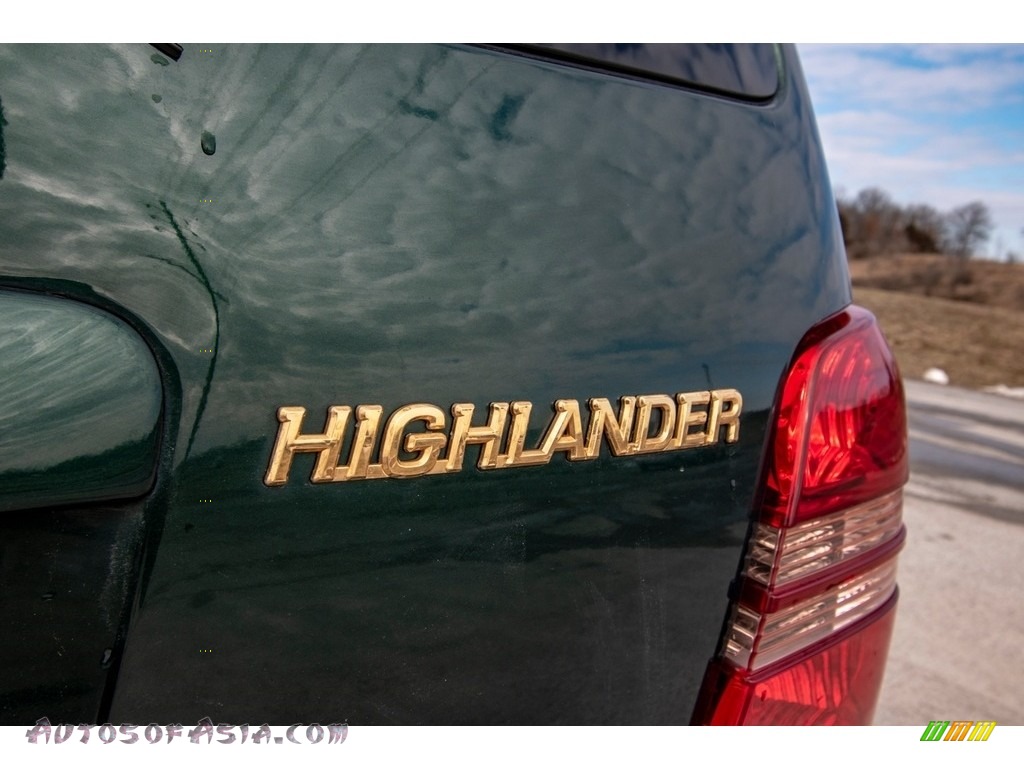 2002 Highlander V6 4WD - Electric Green Mica / Ivory photo #41