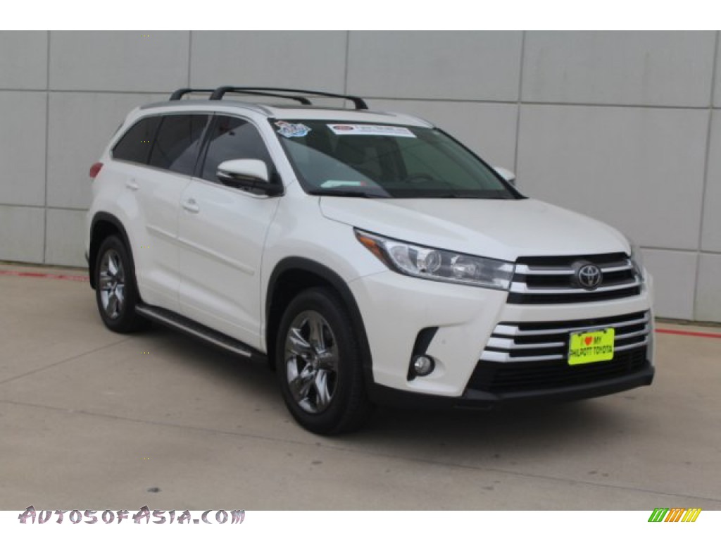 2017 Highlander Limited AWD - Blizzard White Pearl / Ash photo #2