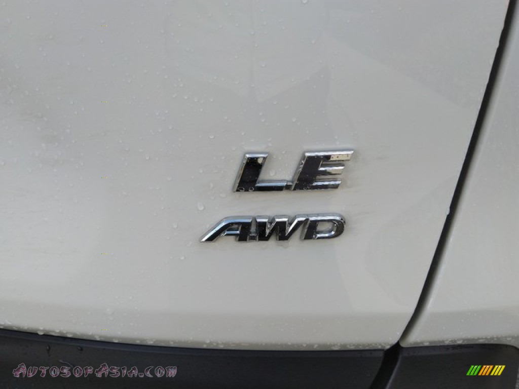 2019 RAV4 LE AWD - Super White / Black photo #5