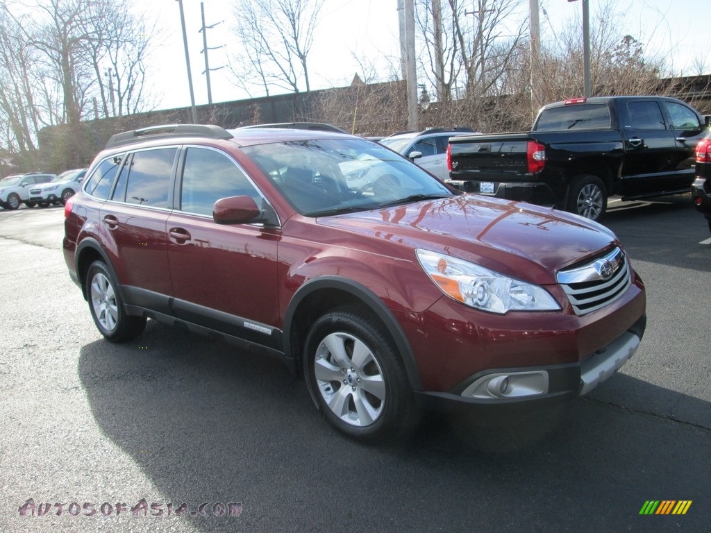 2012 Outback 3.6R Limited - Ruby Red Pearl / Off Black photo #4