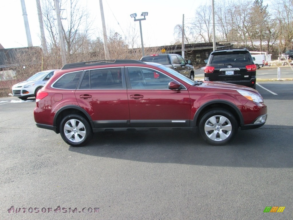 2012 Outback 3.6R Limited - Ruby Red Pearl / Off Black photo #5