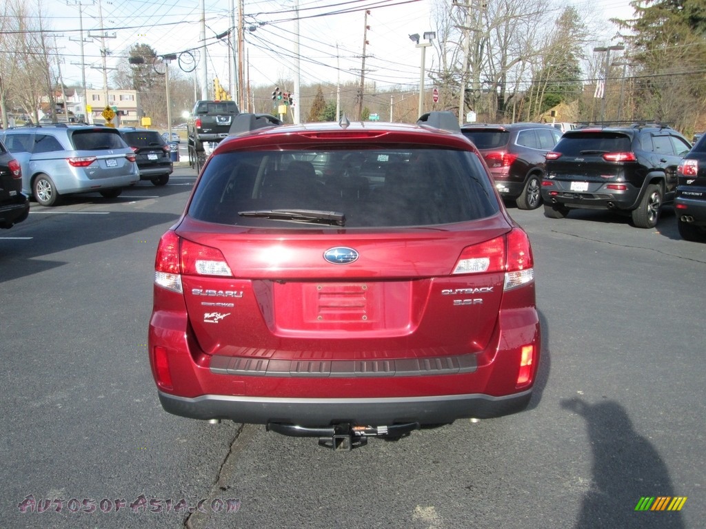 2012 Outback 3.6R Limited - Ruby Red Pearl / Off Black photo #7