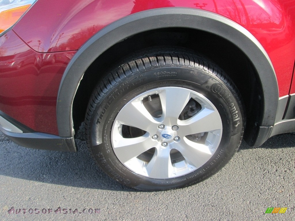 2012 Outback 3.6R Limited - Ruby Red Pearl / Off Black photo #23