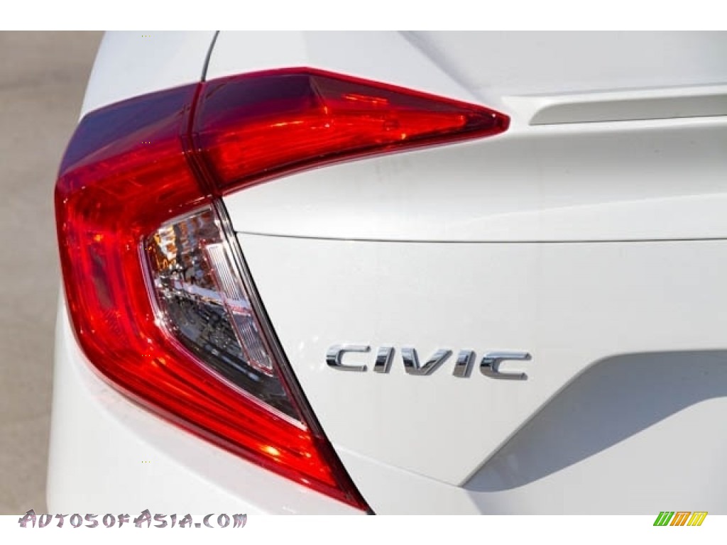 2019 Civic EX Sedan - Platinum White Pearl / Black photo #7