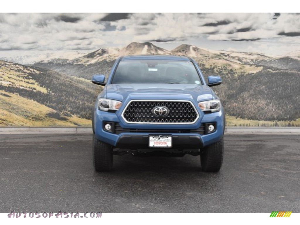 2019 Tacoma TRD Off-Road Double Cab 4x4 - Cavalry Blue / Cement Gray photo #2