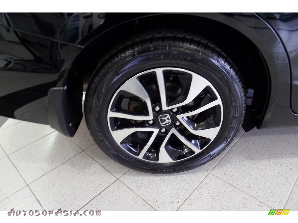 2015 Civic EX Sedan - Crystal Black Pearl / Black photo #41