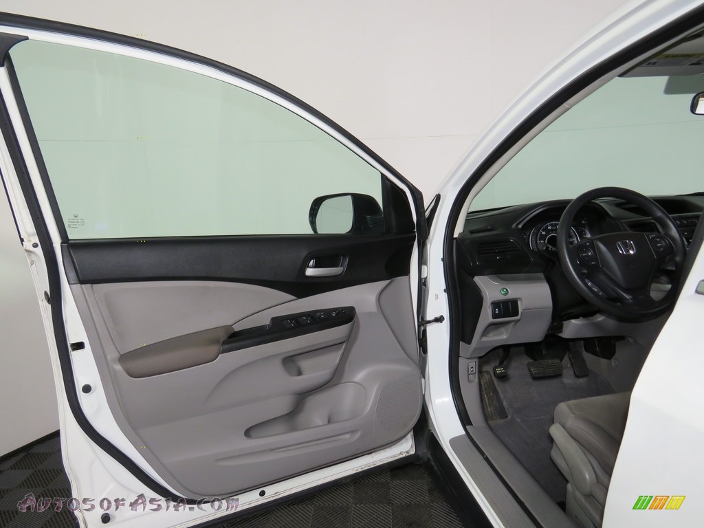 2012 CR-V LX 4WD - Taffeta White / Gray photo #13