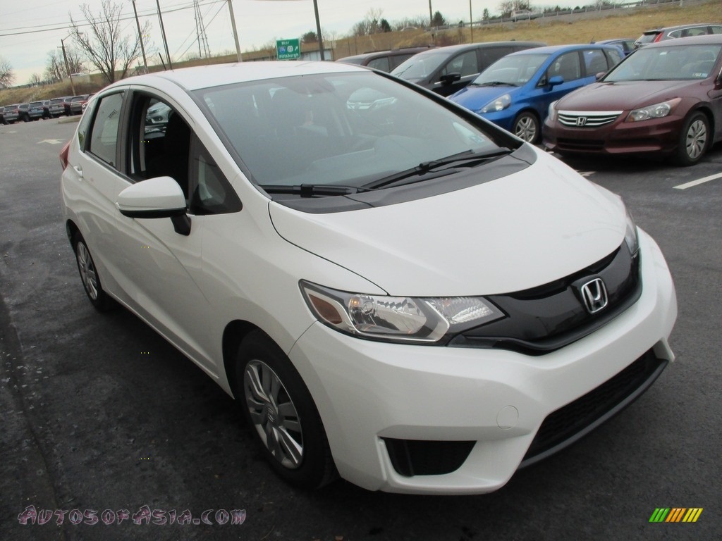 2015 Fit LX - White Orchid Pearl / Black photo #7
