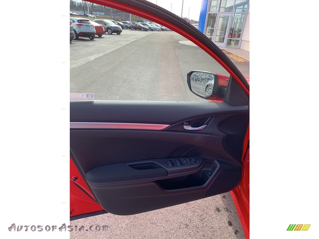 2019 Civic LX Sedan - Rallye Red / Black photo #8