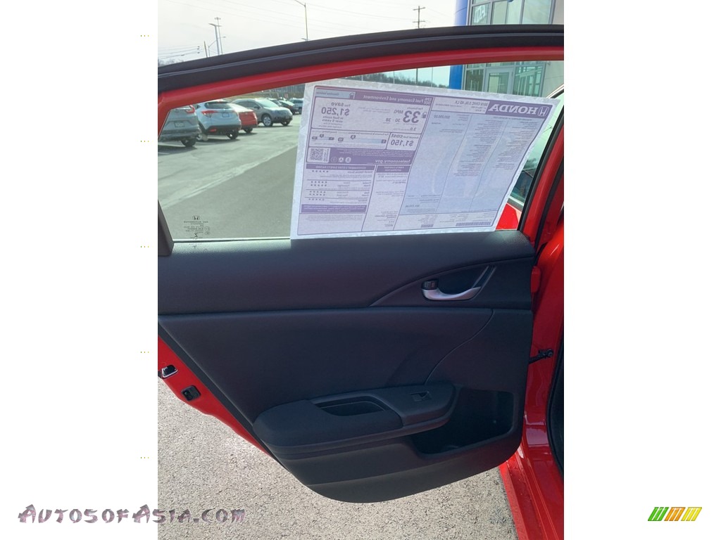 2019 Civic LX Sedan - Rallye Red / Black photo #16