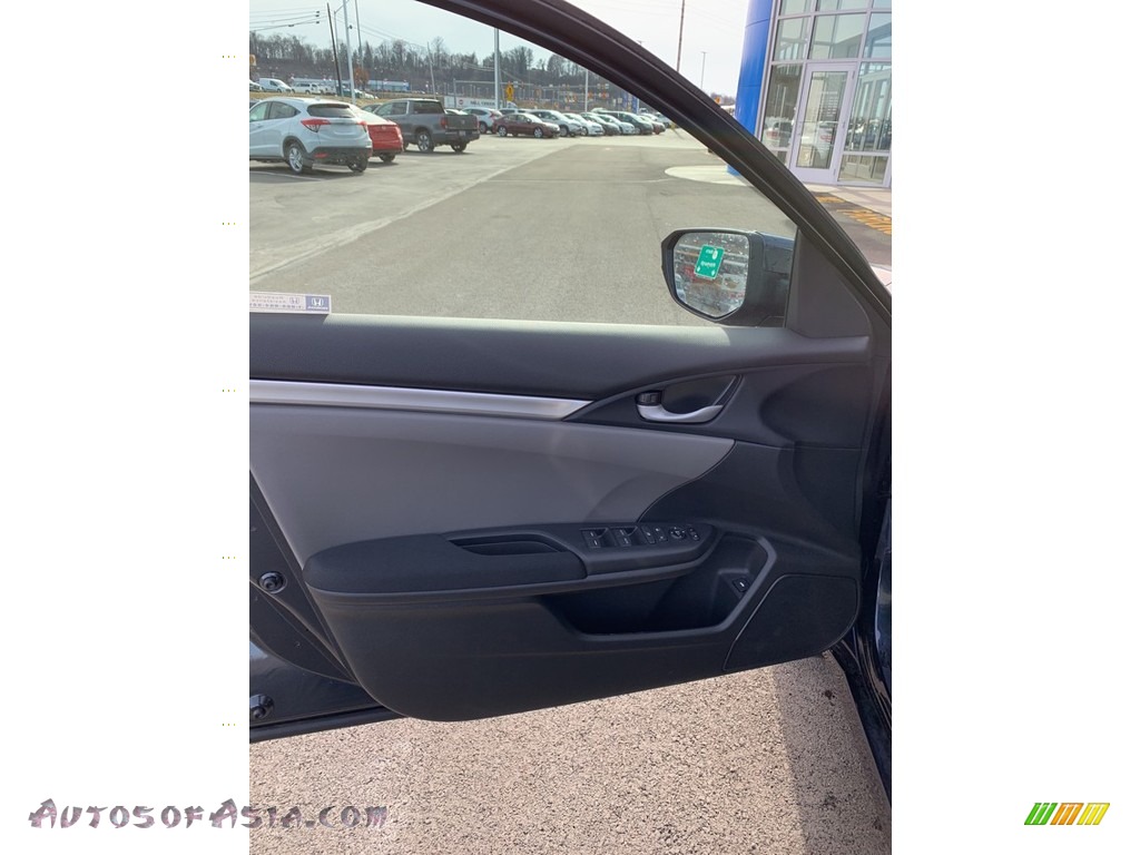 2019 Civic LX Sedan - Cosmic Blue Metallic / Gray photo #8