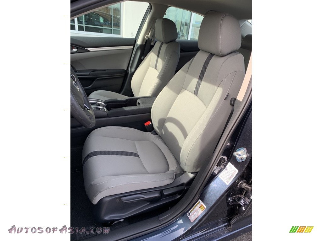 2019 Civic LX Sedan - Cosmic Blue Metallic / Gray photo #12