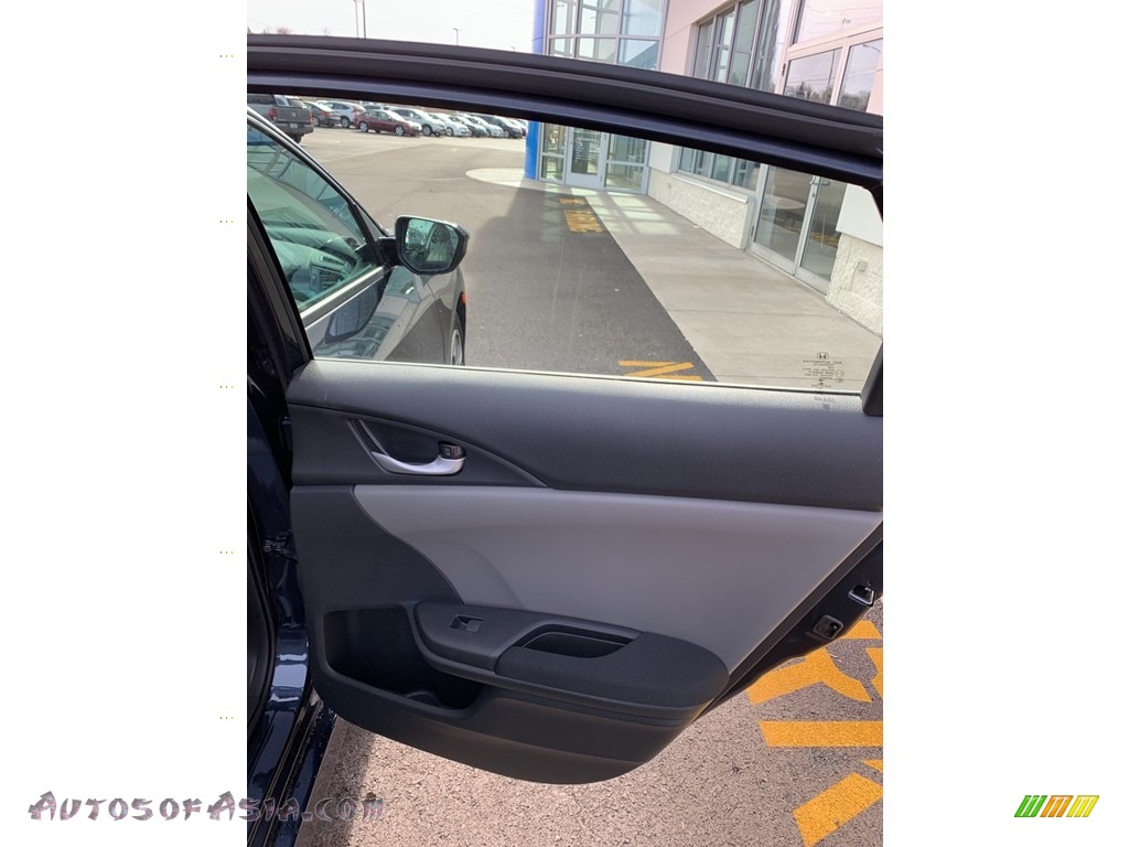 2019 Civic LX Sedan - Cosmic Blue Metallic / Gray photo #20