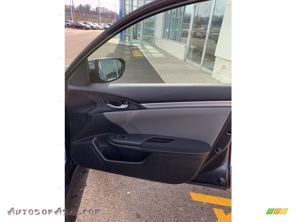 2019 Civic LX Sedan - Cosmic Blue Metallic / Gray photo #23