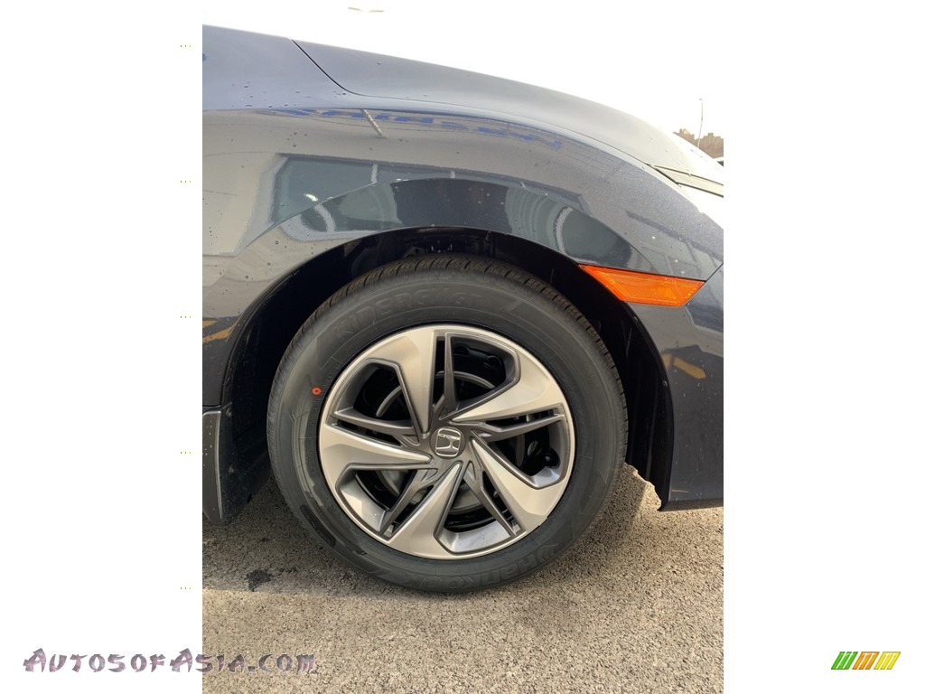 2019 Civic LX Sedan - Cosmic Blue Metallic / Gray photo #27