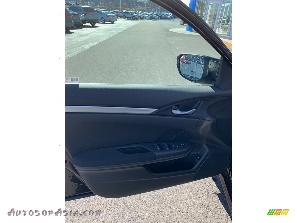 2019 Civic LX Sedan - Crystal Black Pearl / Black photo #8