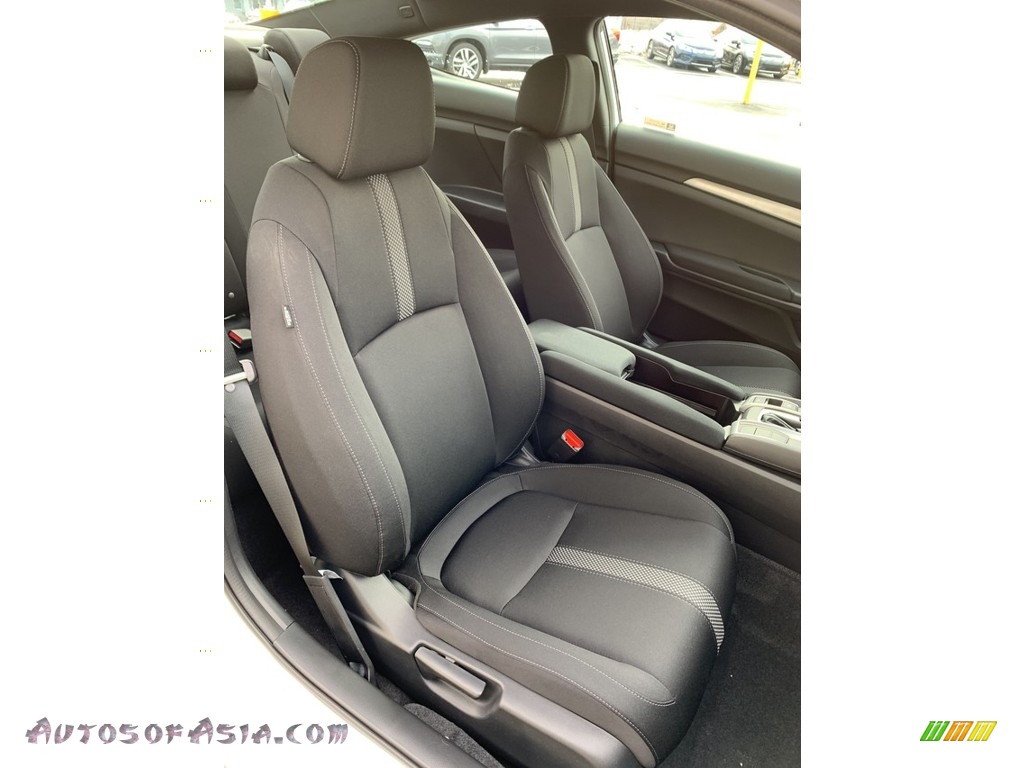 2019 Civic LX Coupe - Platinum White Pearl / Black photo #20
