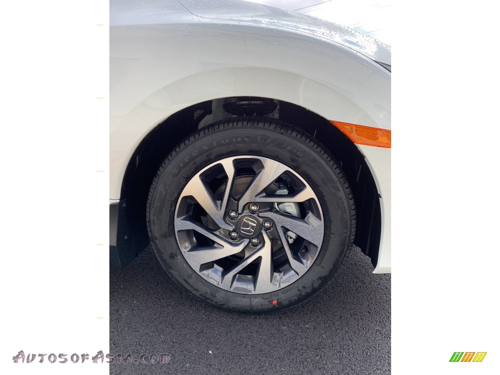 2019 Civic LX Coupe - Platinum White Pearl / Black photo #24