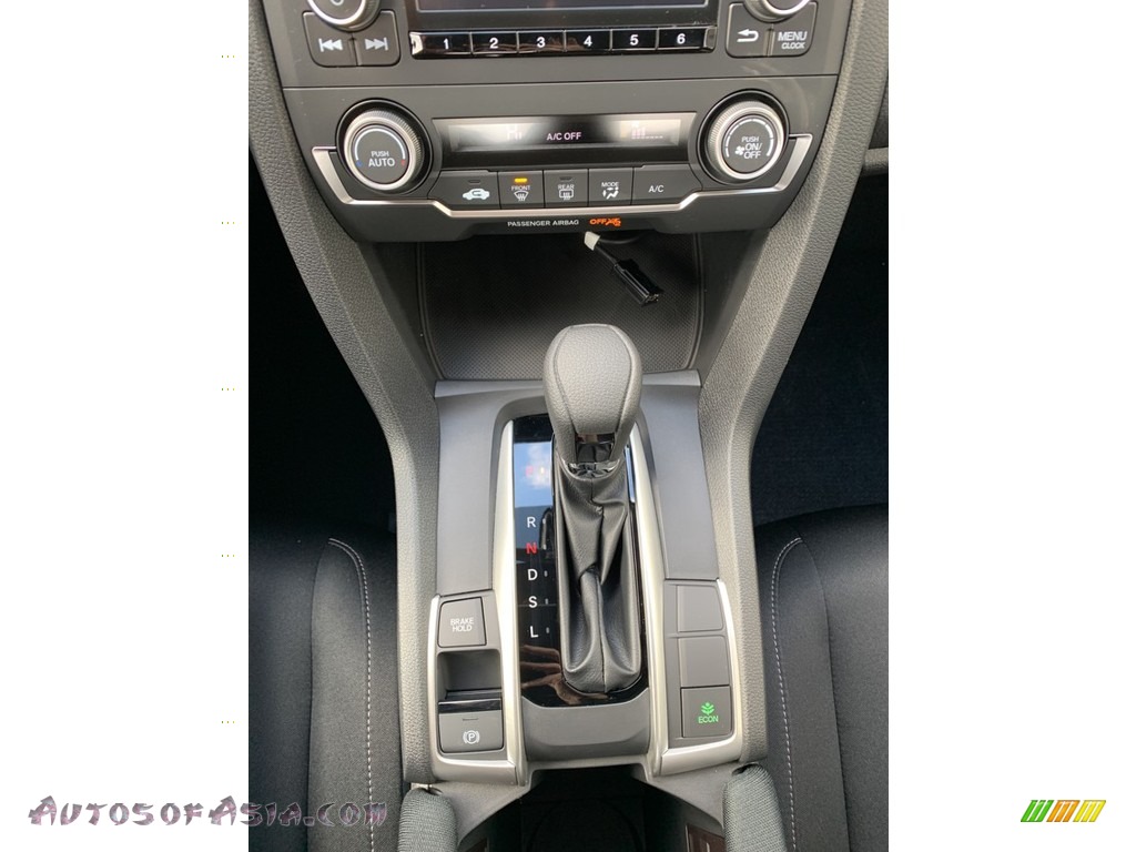 2019 Civic LX Coupe - Platinum White Pearl / Black photo #28