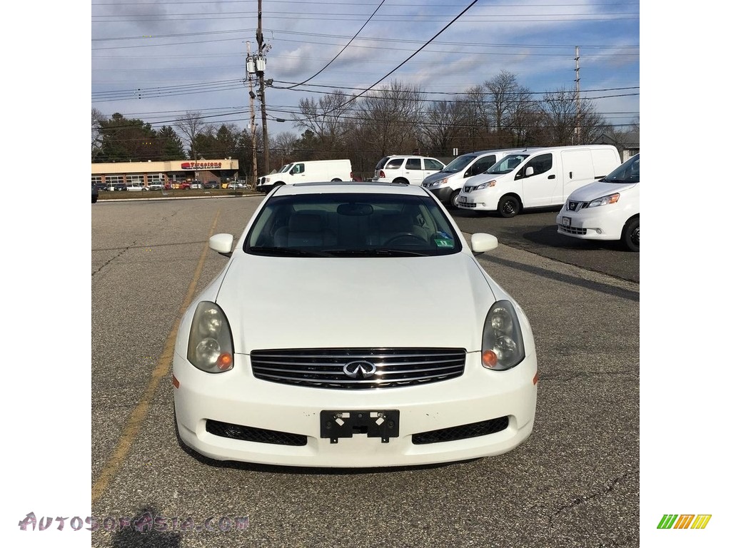 2005 G 35 Coupe - Ivory Pearl / Stone photo #8