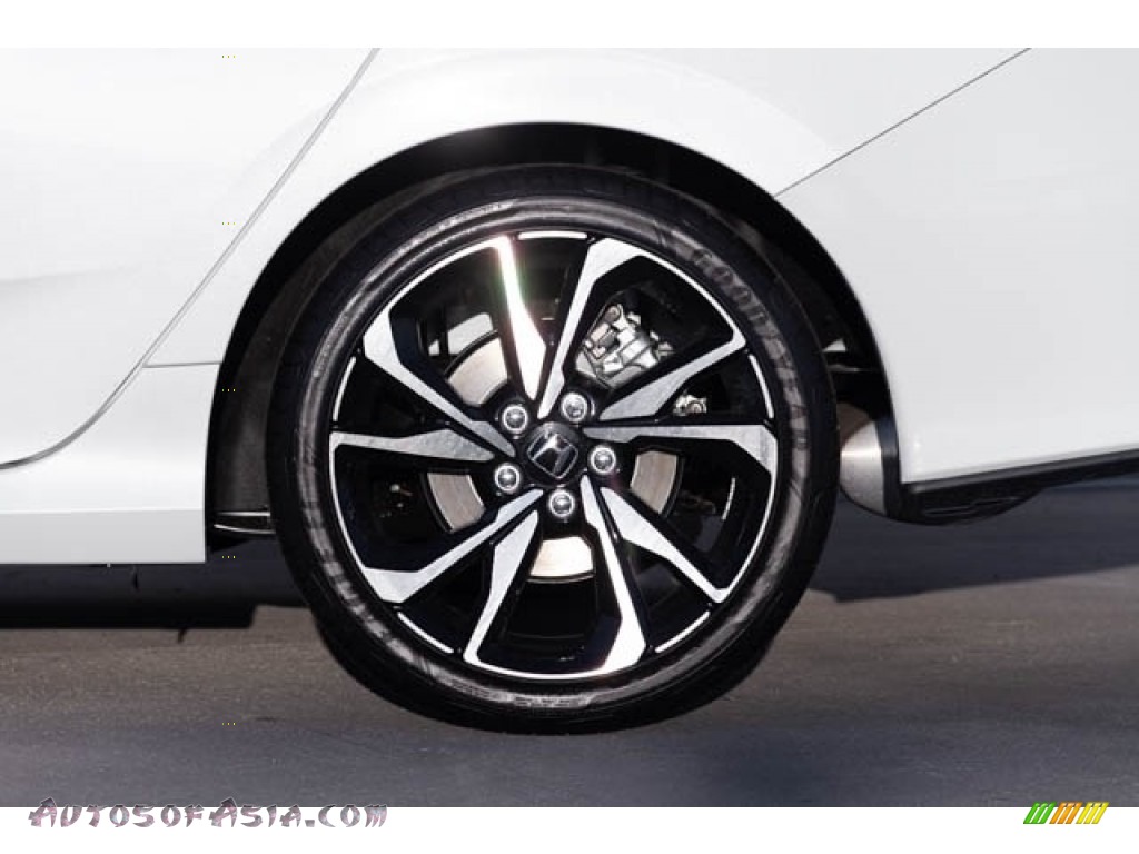 2019 Civic Si Sedan - Platinum White Pearl / Black photo #13