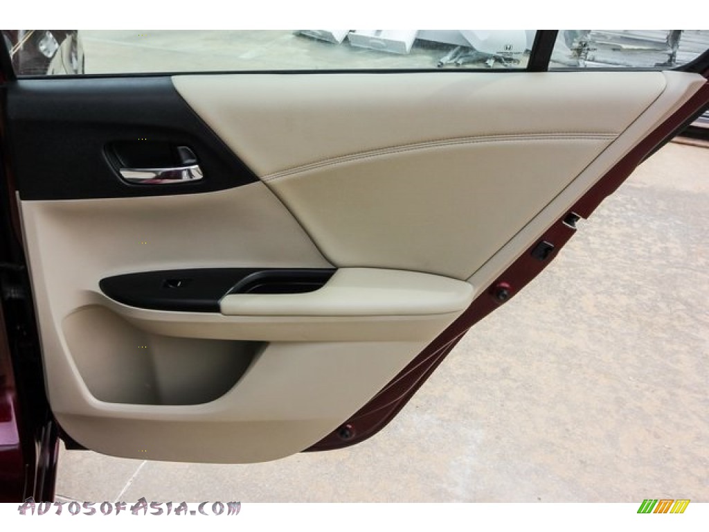 2014 Accord EX-L V6 Sedan - Basque Red Pearl II / Ivory photo #23