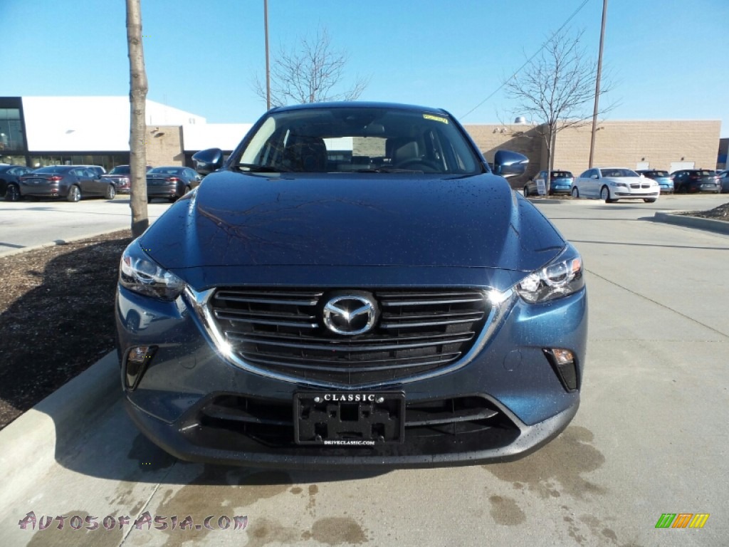 Eternal Blue Mica / Black Mazda CX-3 Touring AWD