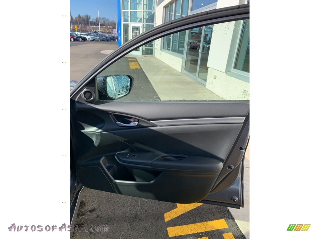 2019 Civic Sport Sedan - Modern Steel Metallic / Black photo #27