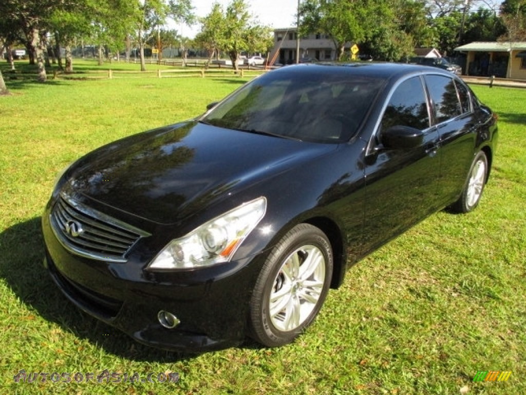 Black Obsidian / Graphite Infiniti G 37 Journey Sedan