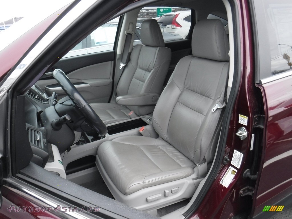 2013 CR-V EX-L AWD - Basque Red Pearl II / Gray photo #15