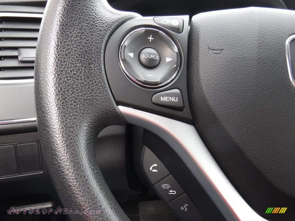 2015 Civic LX Sedan - Crystal Black Pearl / Gray photo #18