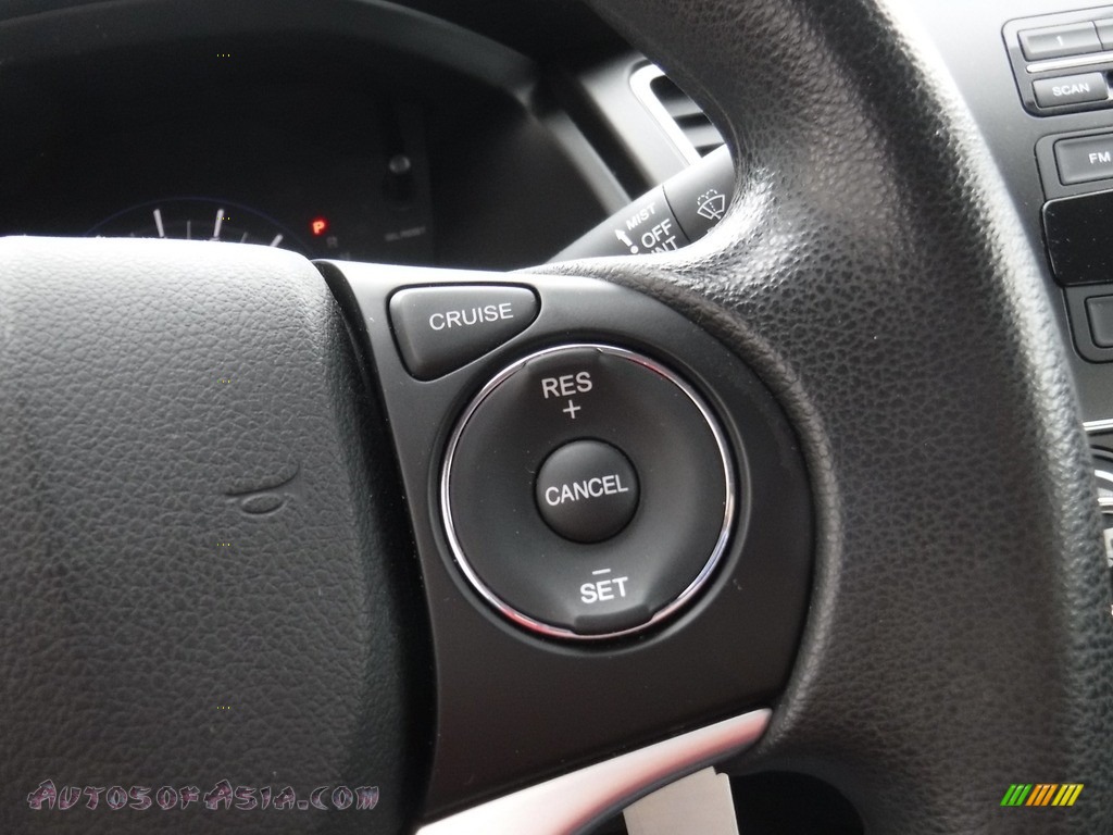 2015 Civic LX Sedan - Crystal Black Pearl / Gray photo #19
