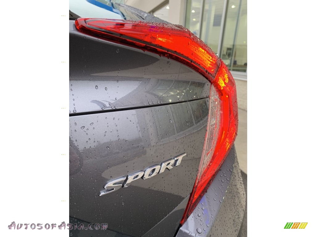 2019 Civic Sport Sedan - Modern Steel Metallic / Black photo #23