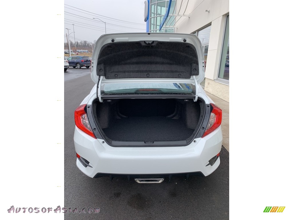 2019 Civic Sport Sedan - Platinum White Pearl / Black photo #20