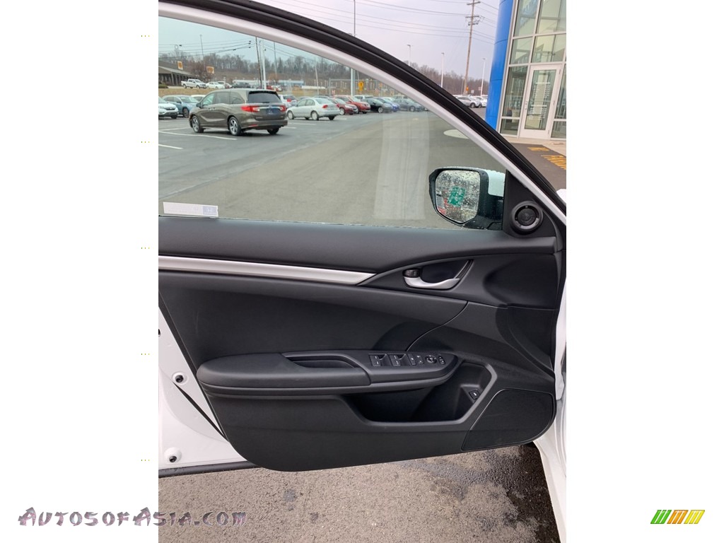 2019 Civic Sport Sedan - Platinum White Pearl / Black photo #8