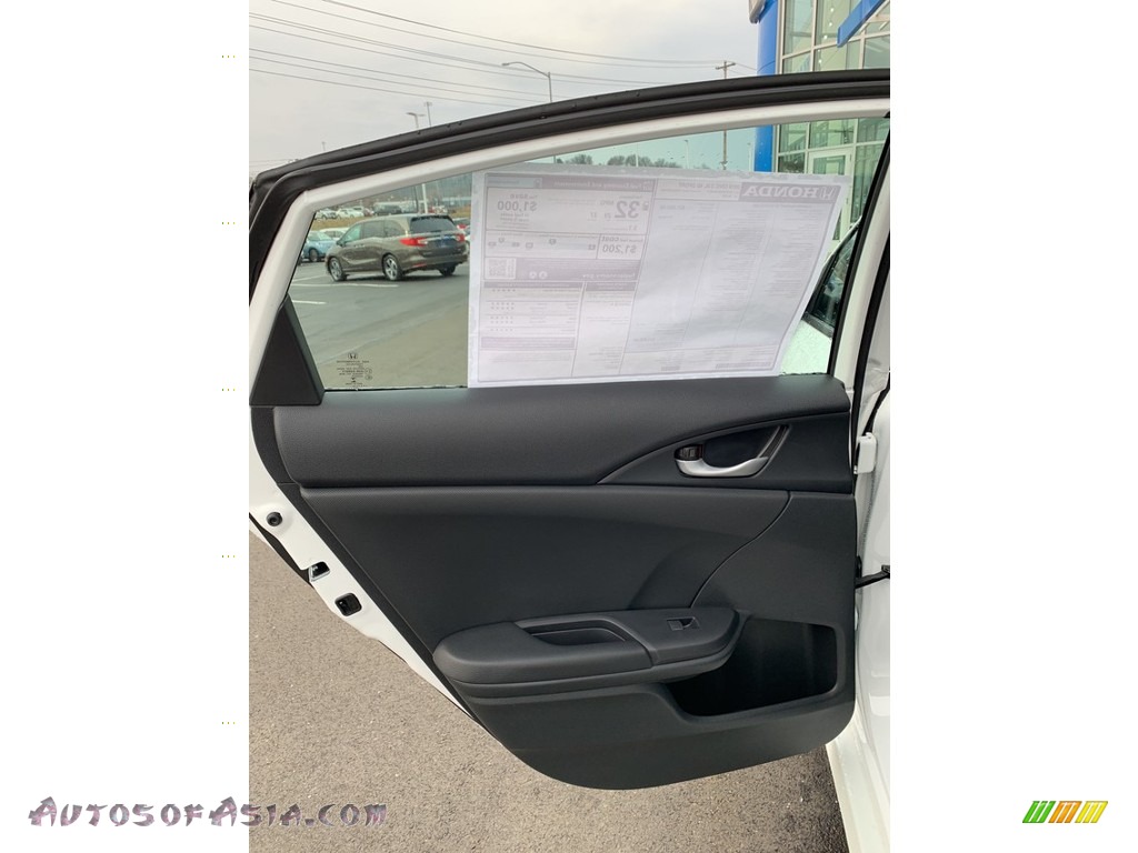 2019 Civic Sport Sedan - Platinum White Pearl / Black photo #16