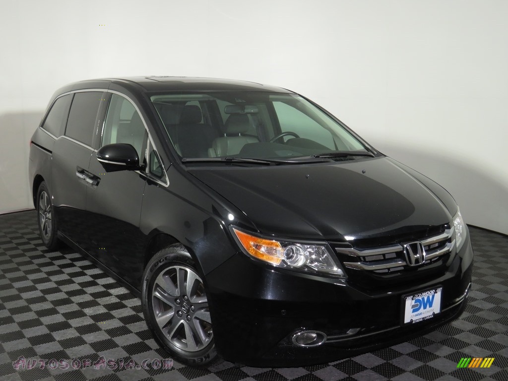 2014 Odyssey Touring - Crystal Black Pearl / Gray photo #2