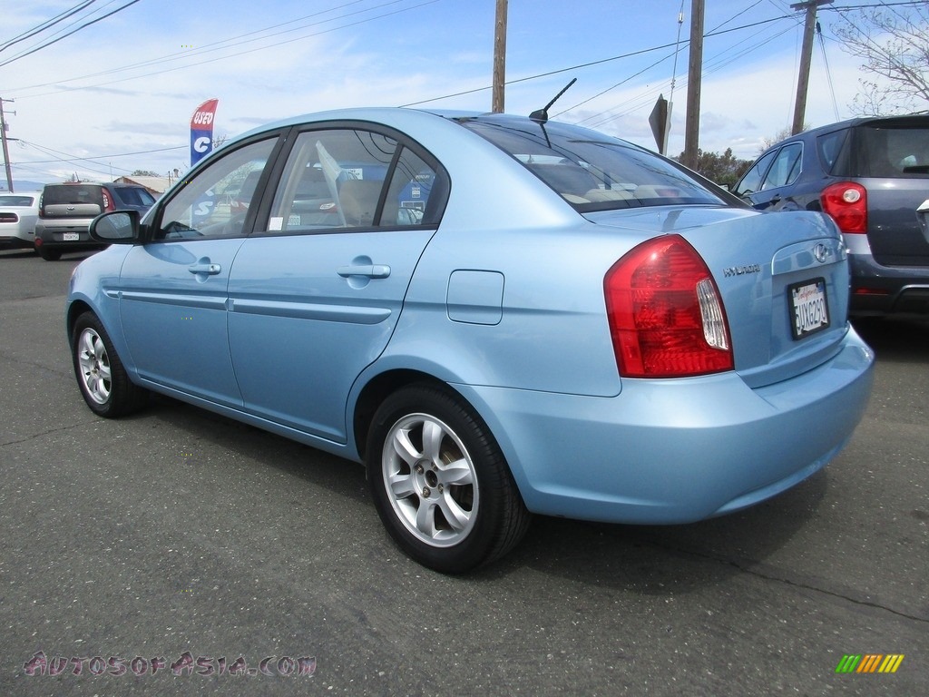 2006 Accent GLS Sedan - Ice Blue / Beige photo #5